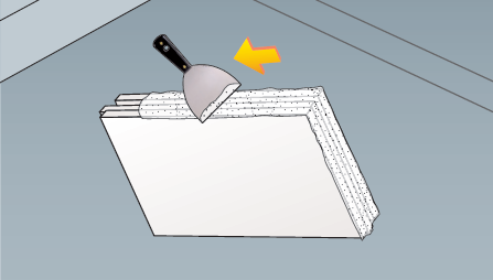 Pose d'une verrière sur support en carreaux de plâtre ou en plaques avec nos formats malins