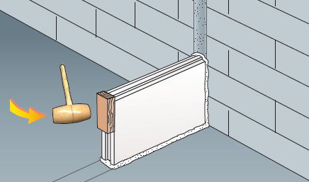 Pose d'une verrière sur support en carreaux de plâtre ou en plaques avec nos formats malins