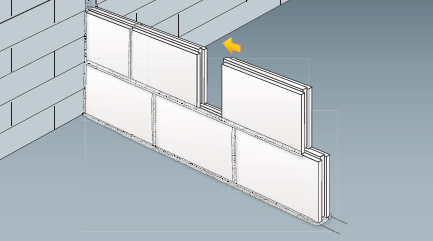 Pose d'une verrière sur support en carreaux de plâtre ou en plaques avec nos formats malins
