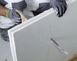 Pose d'une verrière sur support en carreaux de plâtre ou en plaques avec nos formats malins